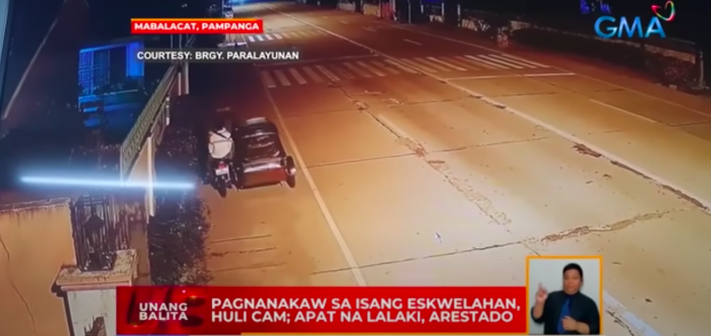 Empat pria, terlambat merampok sebuah sekolah di Pampanga