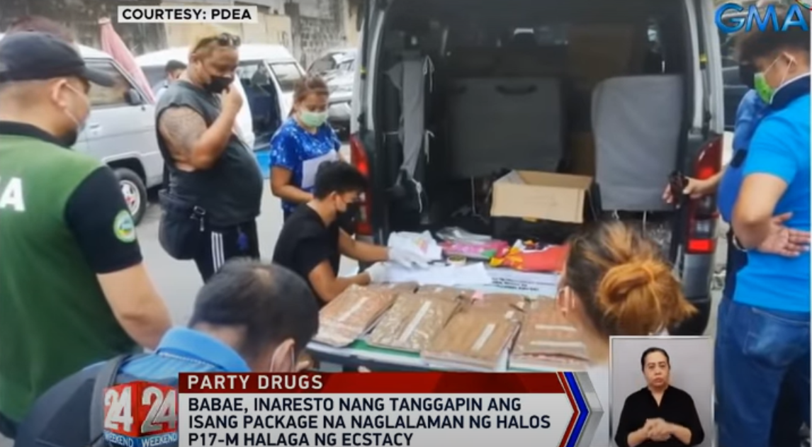 Wanita ditangkap karena menerima paket berisi obat pesta senilai P16,9 juta