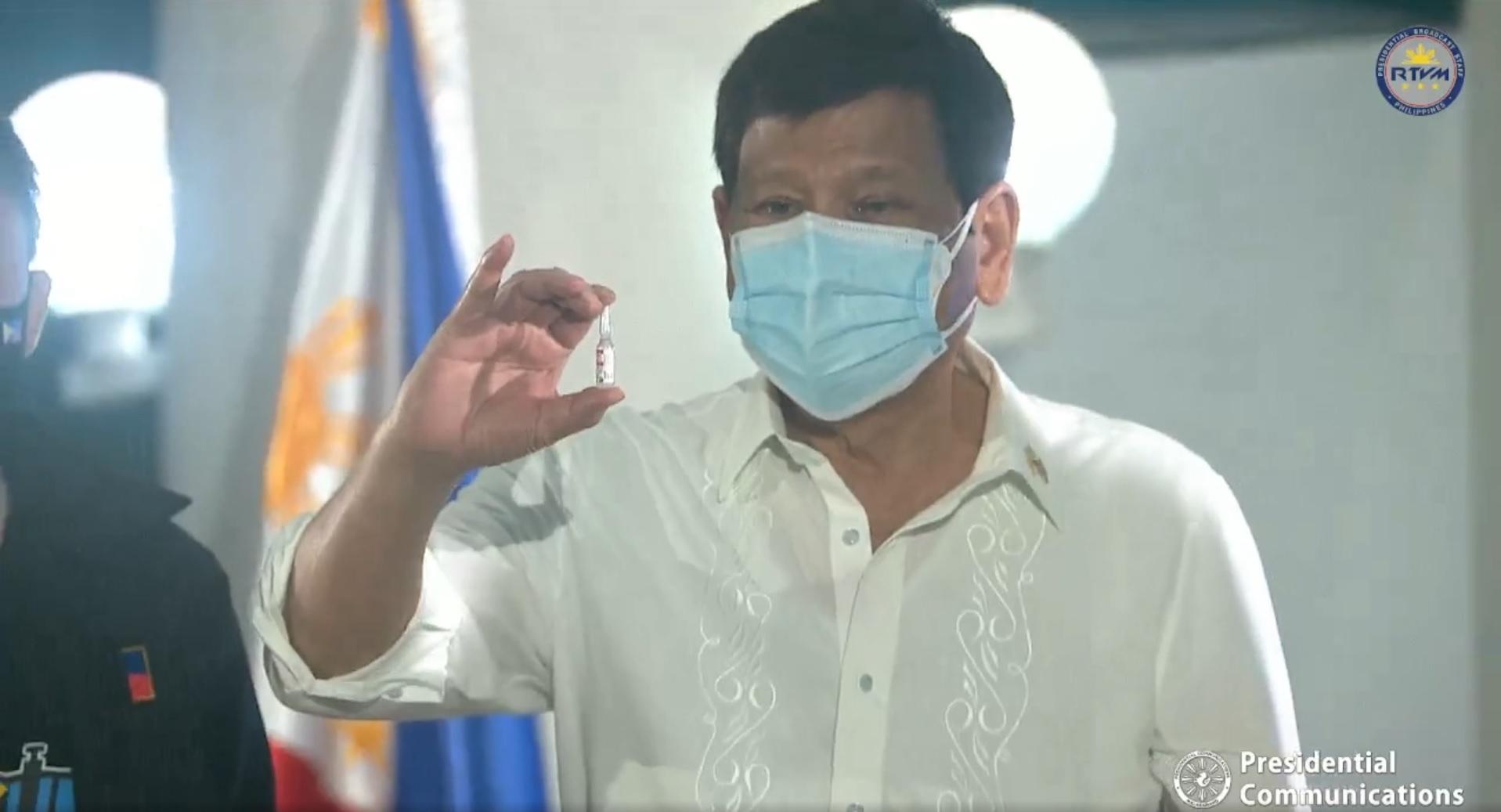 2,8 juta dosis vaksin Sputnik V, Duterte bertemu