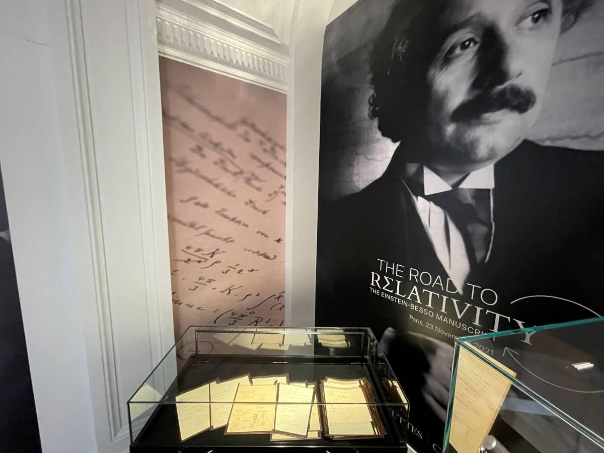 Einstein notes with sketches of relativity theory sold in Paris auction for $13M