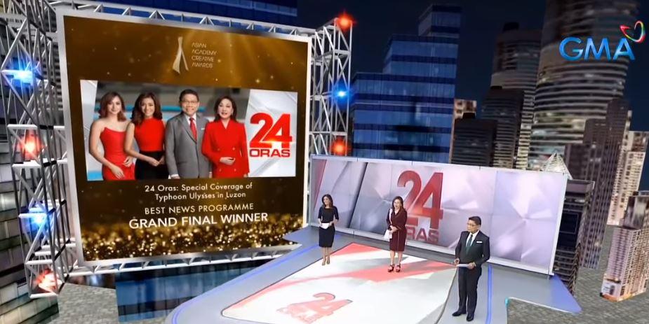 ’24 Oras’ memenangkan Program Berita Terbaik di Asian Academy Creative Awards GMA News Online