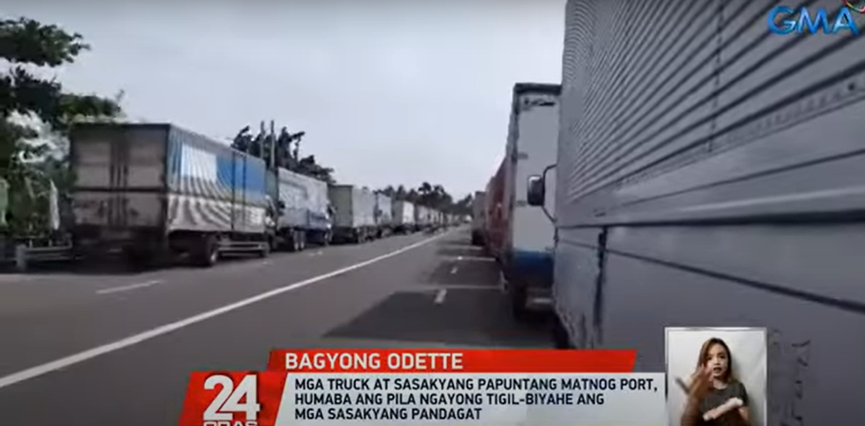 Sopir truk cuci baju di pinggir jalan akibat penutupan Pelabuhan Matnog GMA News Online