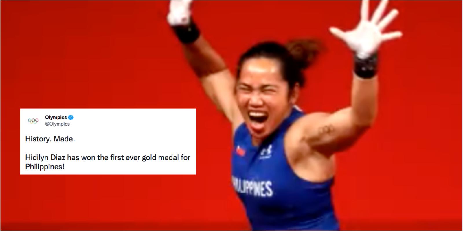 Tweet ucapan selamat olimpiade Hidilyn Diaz adalah tweet paling terlibat tahun ini di Filipina GMA News Online