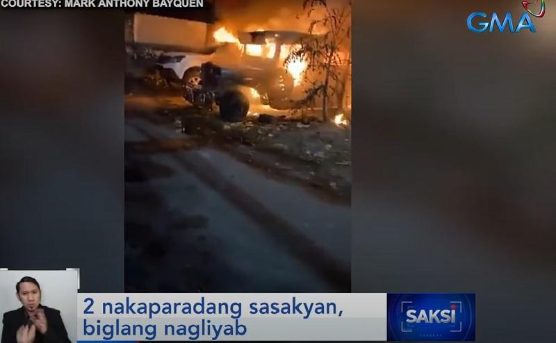2 kendaraan terbakar di Kota Taguig GMA News Online
