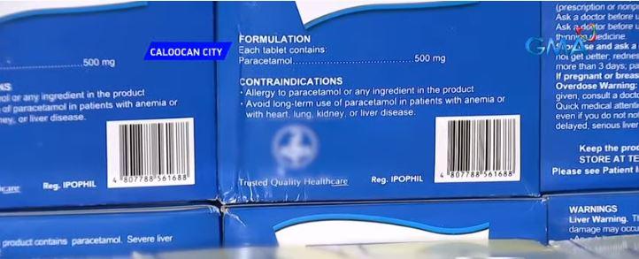 Tablet parasetamol palsu senilai 100 ribu disita —polisi GMA News Online