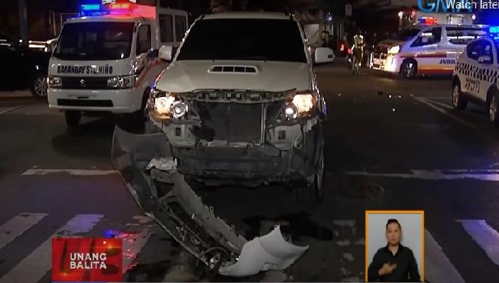 SUV dan sepeda motor, bertabrakan di Marikina;  pengendara, mati