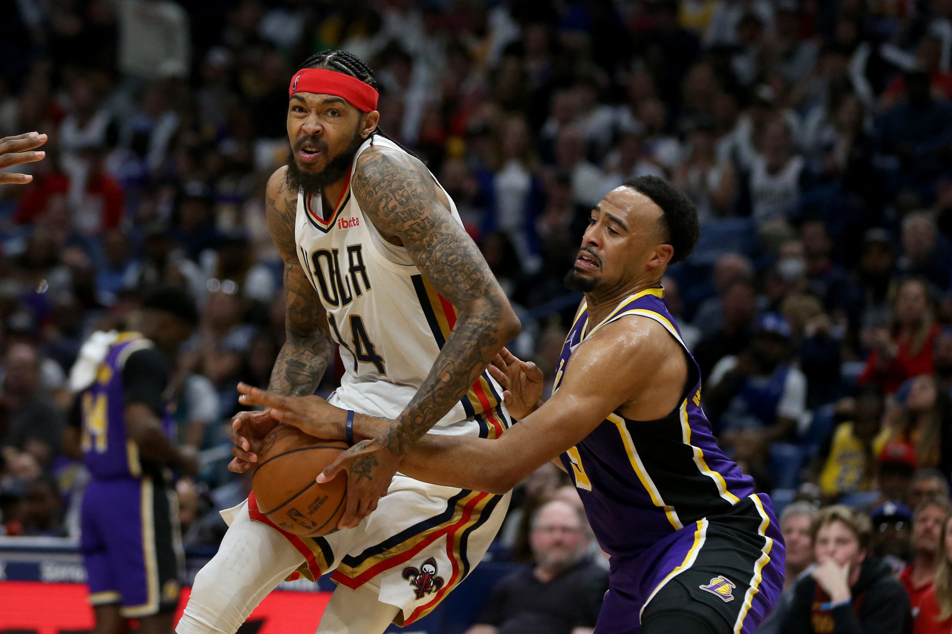 Brandon Ingram New Orleans Pelicans Unsigned Layup vs. Los Angeles Lakers  Photograph