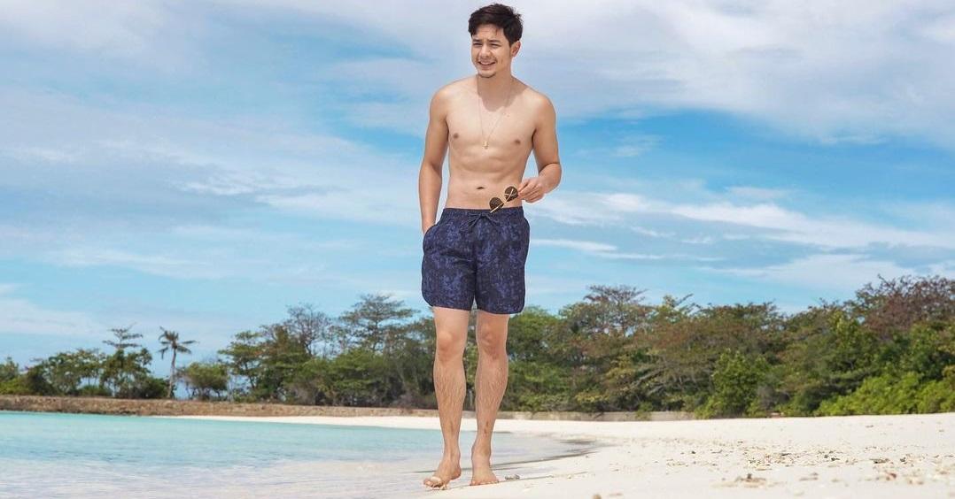 Alden Richards Flexes Summer ready Body In Beach Photo GMA News Online