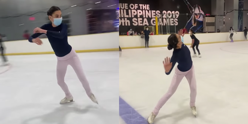 Ashley Ortega adalah salah satu skater es yang anggun dalam video ini Berita GMA Online