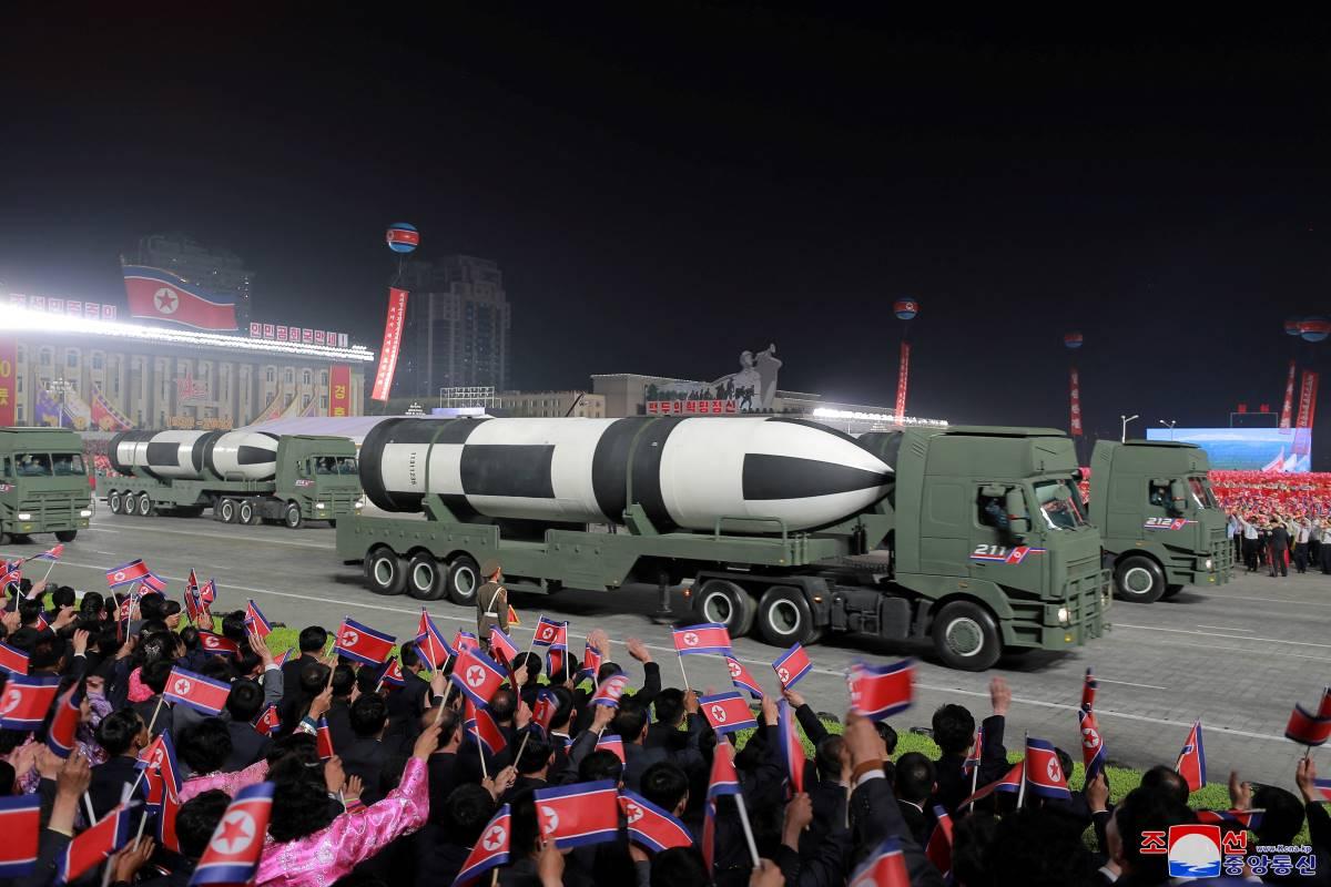 North Korea Displays ICBMs At Huge Parade, Vows To Boost Nuclear ...