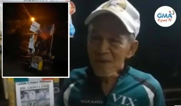 Kakek 68 tahun, mengayuh becak dari Luneta ke Ilocos Norte