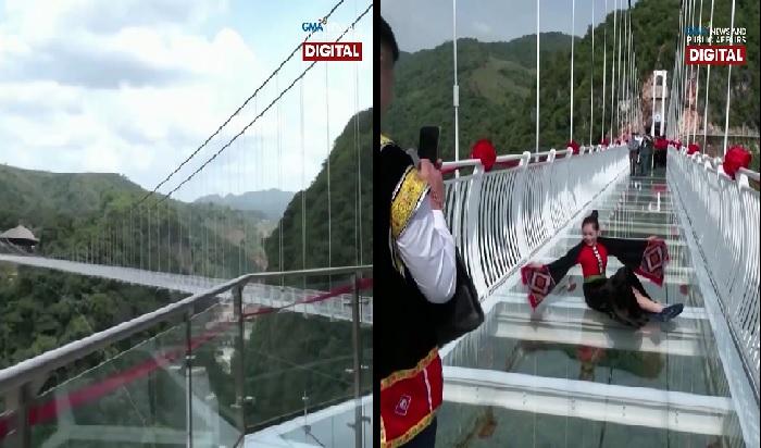 Jembatan berlantai kaca terpanjang di dunia, telah dibuka di Vietnam