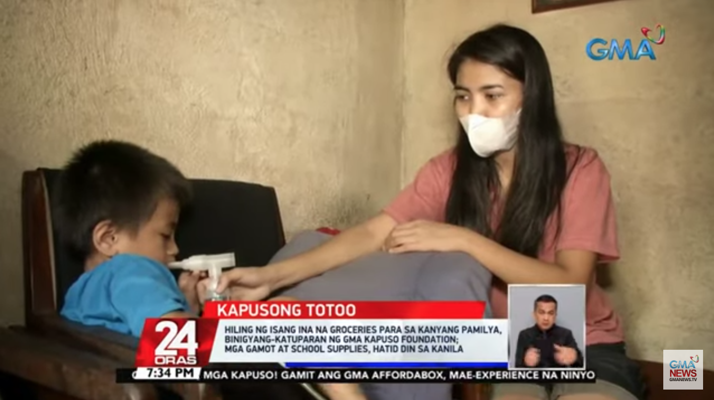 Single mom receives nebulizer for child with asthma from GMA Kapuso ...