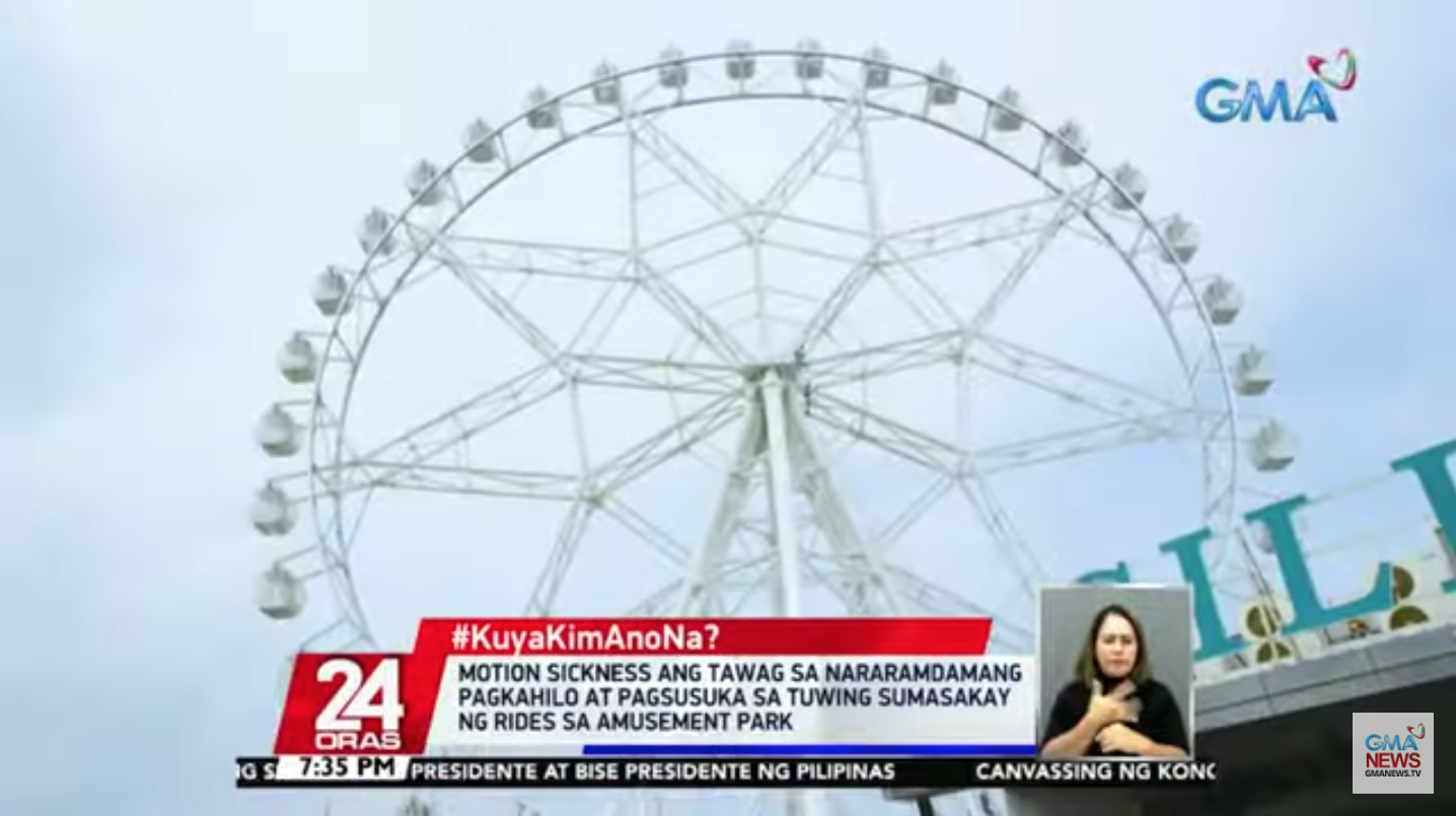 Why do people feel dizzy when going on amusement park rides? GMA News
