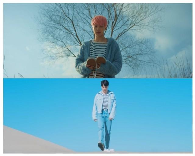 The white shoes from the "Spring Day" MV makes a reappearance with Jimin!