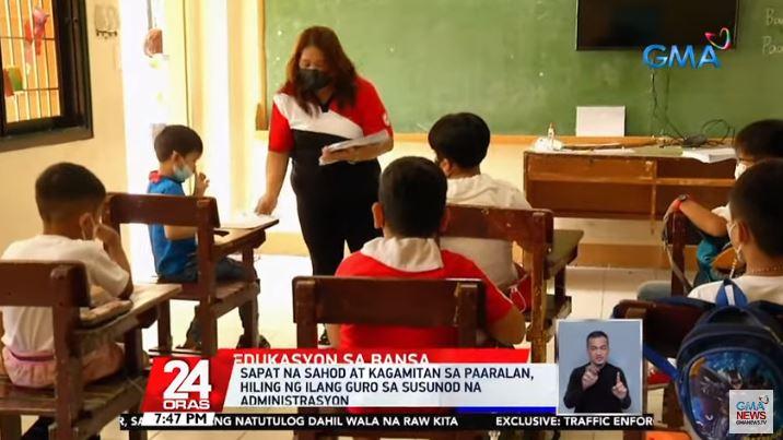 Marcos didesak untuk melihat permohonan kenaikan gaji guru GMA News Online