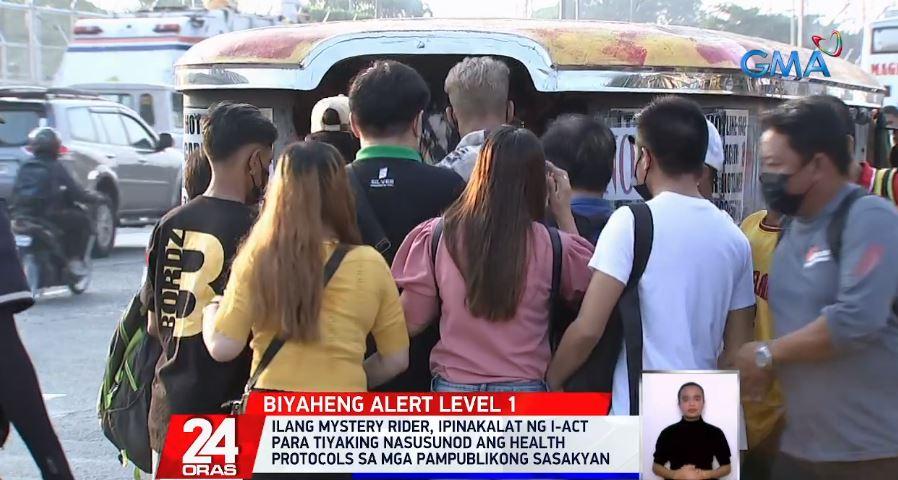 Mystery riders deployed to ensure health protocols in PUVs | GMA News ...