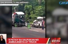 6 people killed in ambulance-truck collision in Zambo Norte