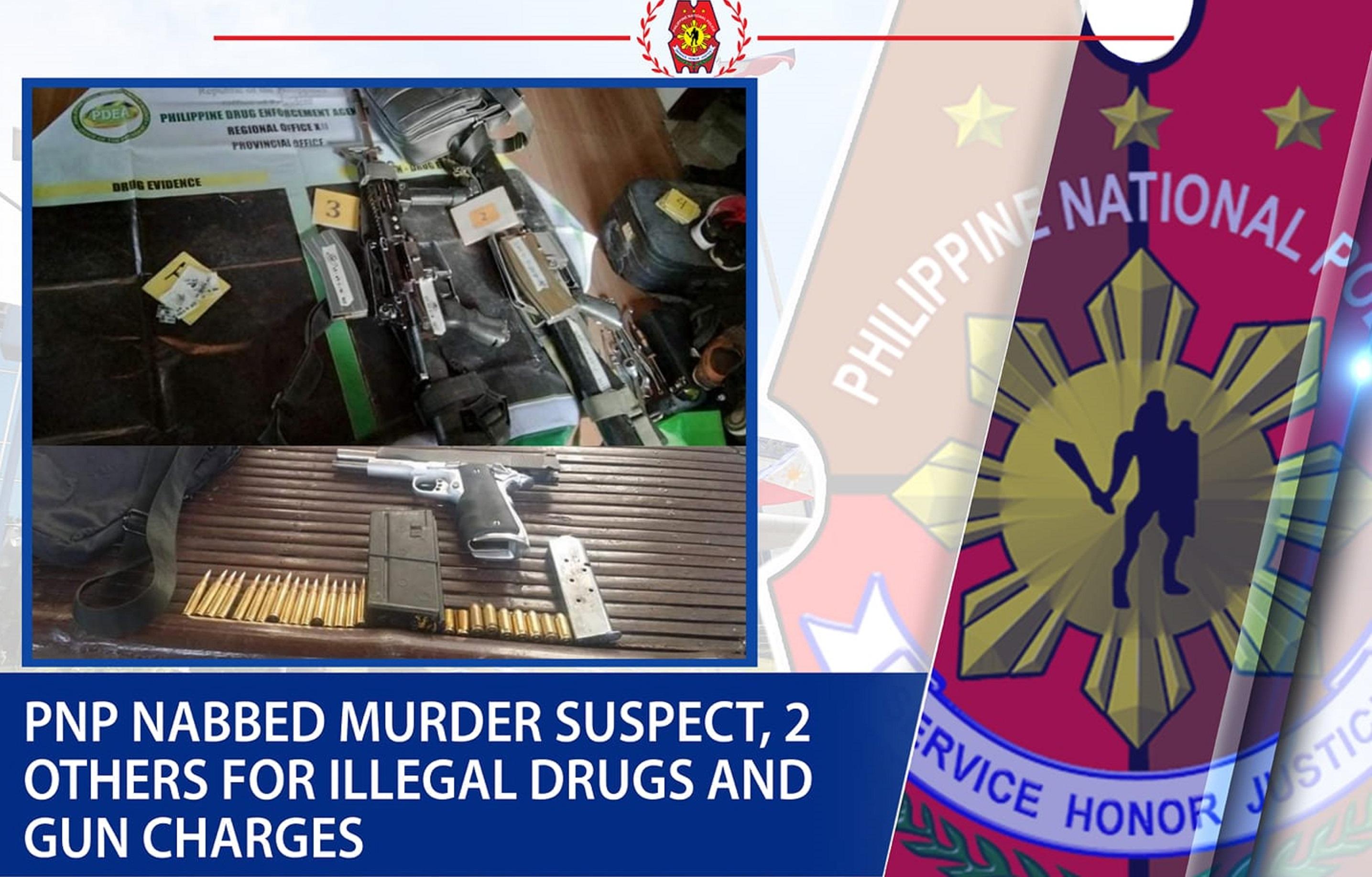 Tersangka pembunuhan ditangkap di Cotabato;  2 lainnya ditangkap karena senjata api ilegal, narkoba GMA News Online