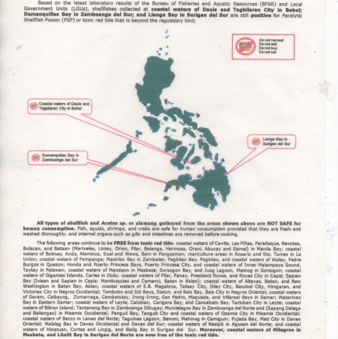 3 wilayah pesisir positif pasang merah beracun GMA News Online