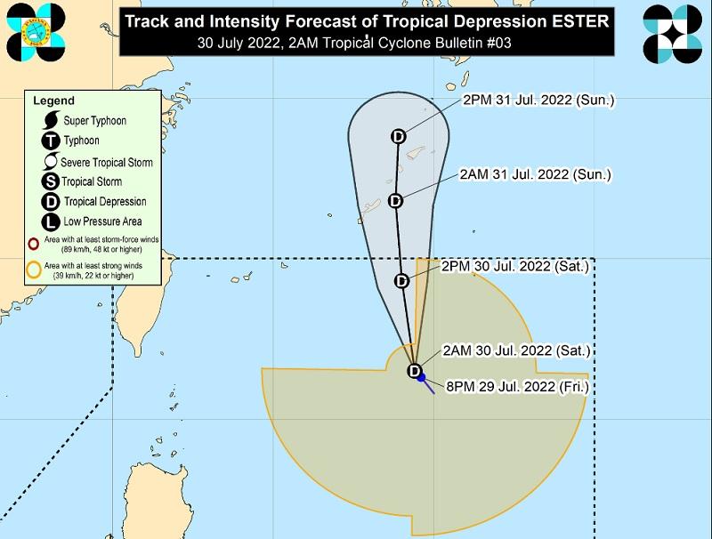 Ester slows down over Philippine Sea, enhances Habagat which will bring rains