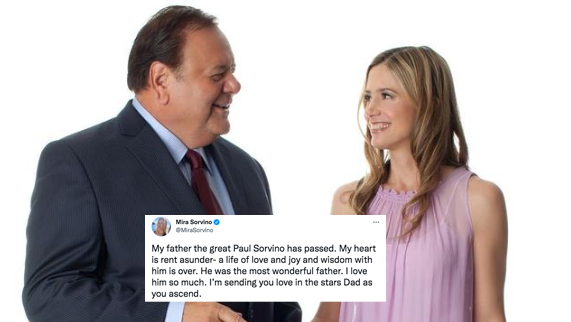 Actress Mira Sorvino on Paul Sorvino's death: 'I’m sending you love in