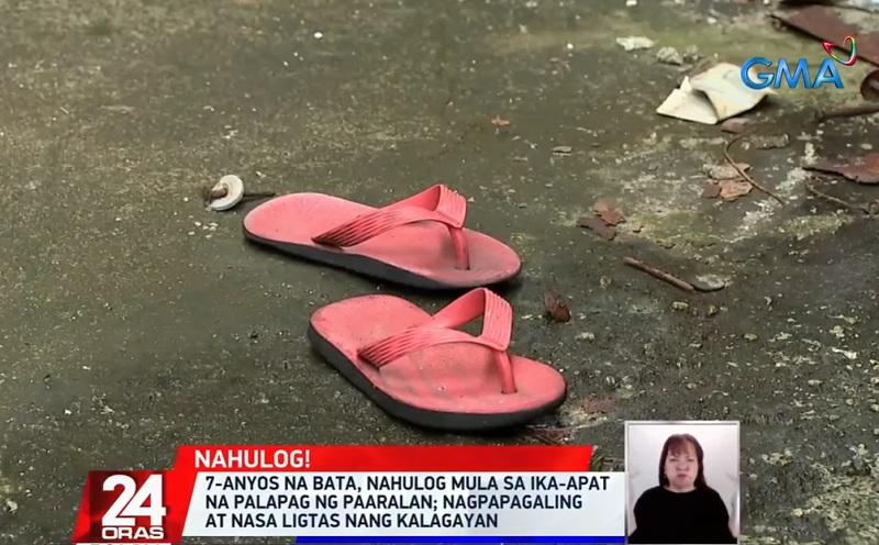 Bocah 7 tahun terluka setelah jatuh dari lantai empat sekolah di Navotas GMA News Online