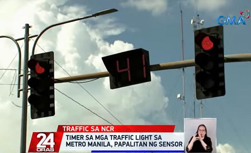 Sensor untuk menggantikan pengatur waktu lampu lalu lintas di Metro Manila Berita GMA Online