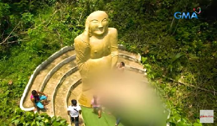 Patung telanjang besar di Misamis Oriental, dibawa oleh mereka yang ingin punya anak