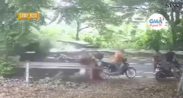 Sepeda roda tiga dan 2 sepeda motor, dibajak jeep di Rizal;  2 tewas, 4 terluka