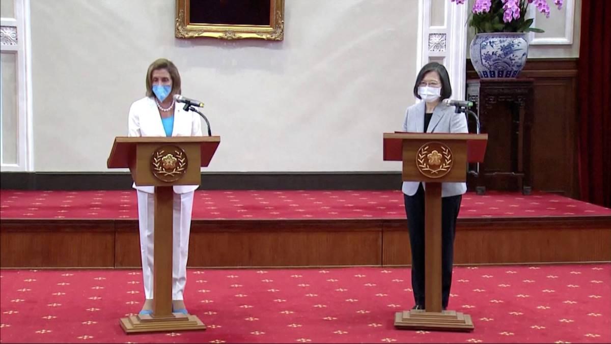 US wants Taiwan to have freedom with security, Pelosi says