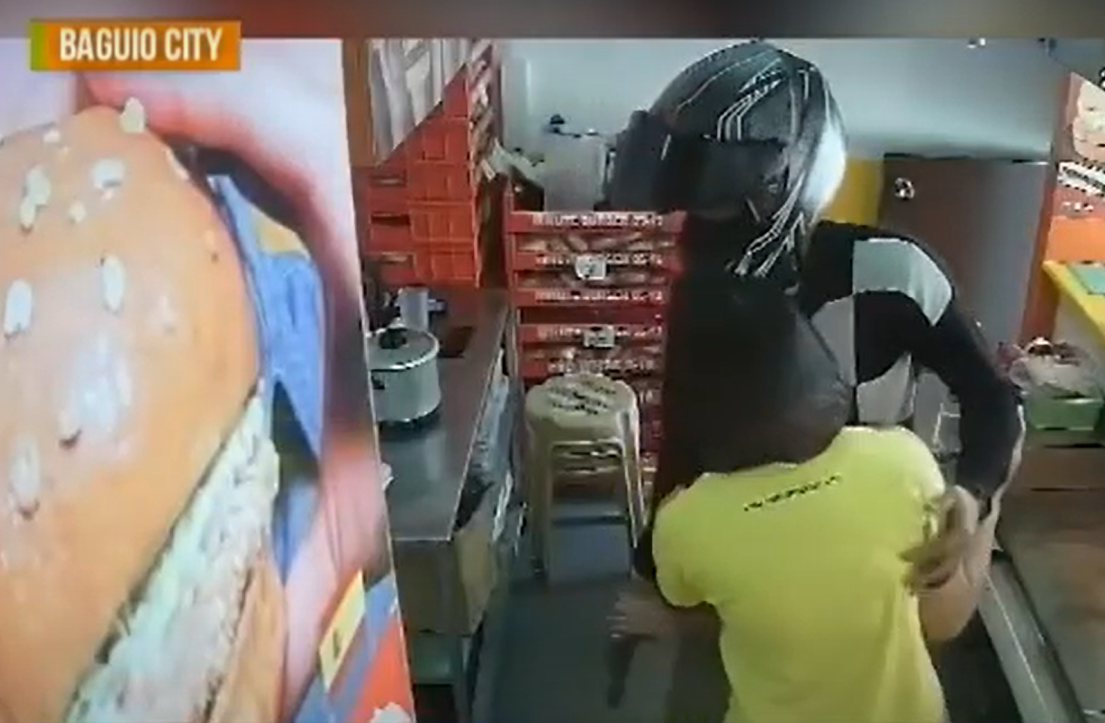 Pria dengan pistol mainan mencuri uang di kedai burger Baguio GMA News Online