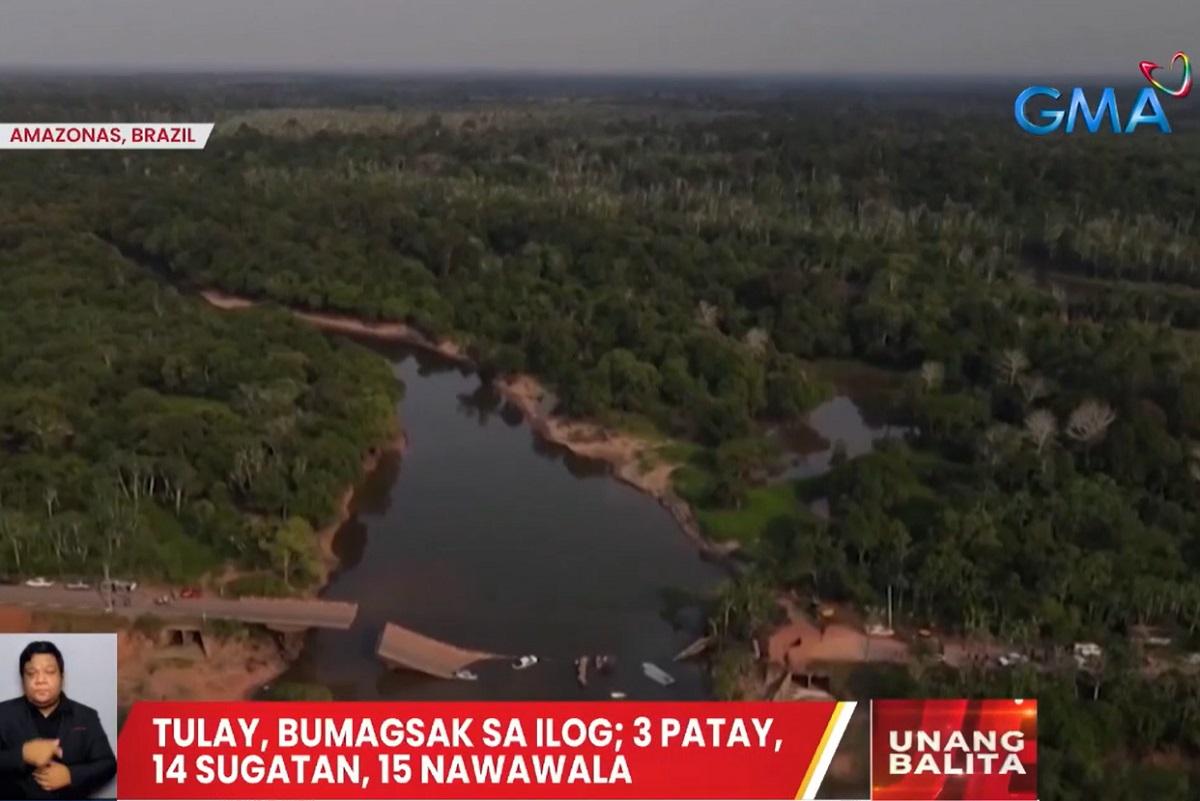 3 patay 15 nawawala 14 sugatan sa pagbagsak ng tulay sa Brazil