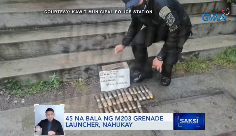 Pekerja konstruksi menemukan 45 butir peluncur granat di Cavite GMA News Online