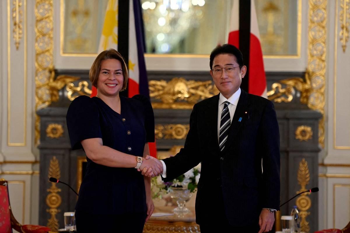 Sara Duterte arrives in Japan, discusses Philippines-Japan relations with PM Kishida