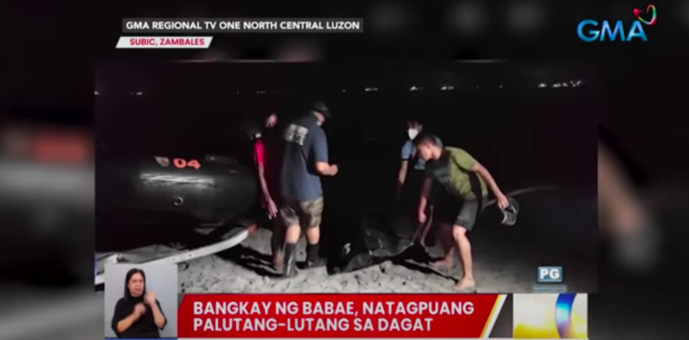 Mayat wanita yang diduga tenggelam, ditemukan mengambang di laut di Subic