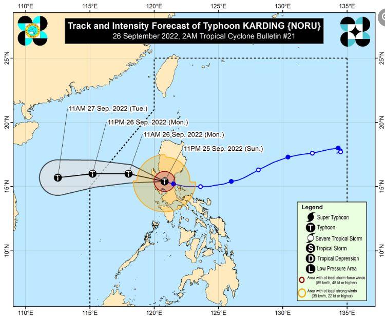 3 areas still under Signal No. 4 as Karding heads for Zambales | GMA ...