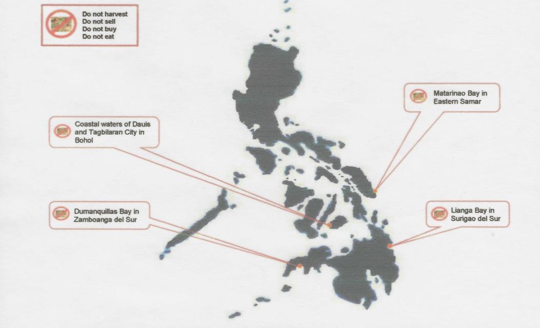 Gelombang merah beracun terdeteksi di empat area, kata BFAR GMA News Online