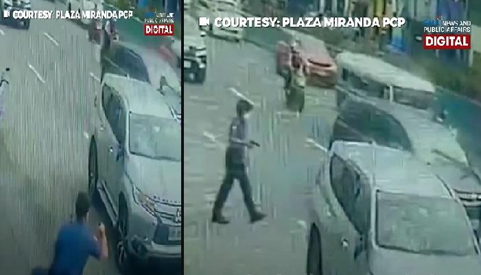 Petugas polisi, menggaruk-garuk kepala saat mengejar sepeda motor dan SUV di Manila