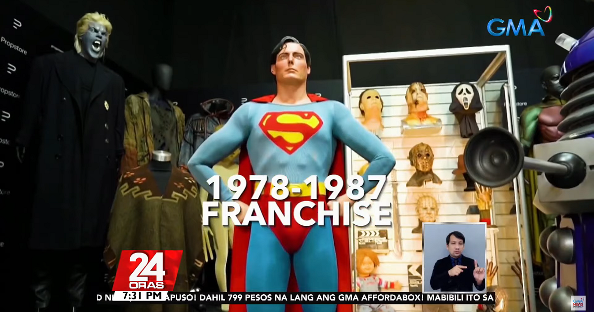 Superman costume used by Christopher Reeve to be auctioned next month