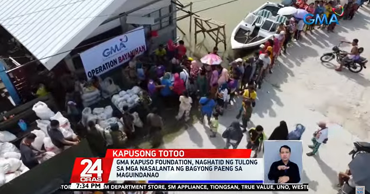 GMA Kapuso Foundation (GKF) dengan bangga mengumumkan bahwa warga yang terkena banjir di Maguindanao telah menerima bantuan
