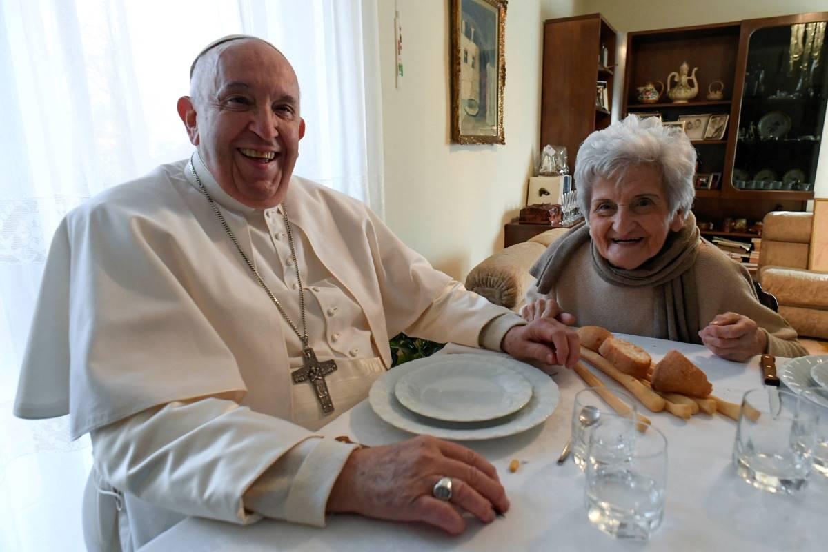 Pope Francis goes back to his roots in visit to northern Italy town