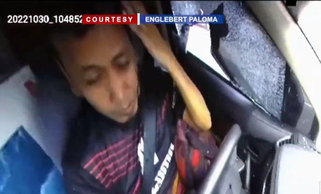 Driver Passes Out After Getting Hit By Truck Wedge On Head GMA News Online