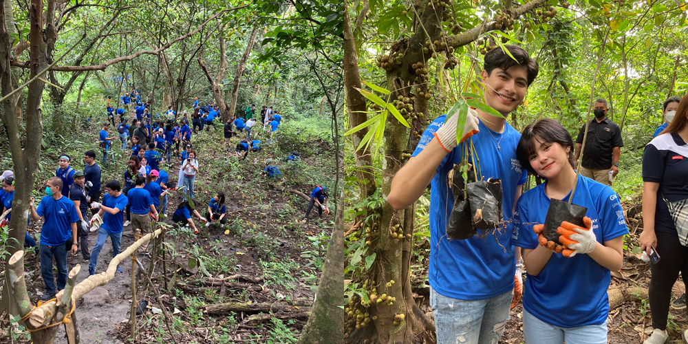 Sparkle artists volunteer for treeplanting activity at La Mesa Watershed GMA News Online