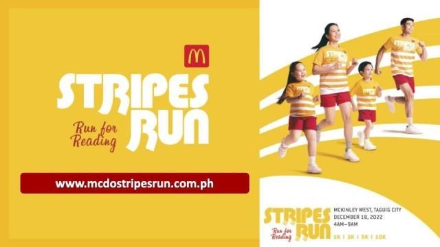 Stripes Run kembali: Bergabunglah dengan lari McDonald’s untuk membaca pada 18 Desember!