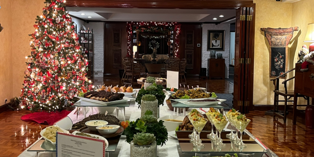 The festive table at the recent Holiday Hoedown: The Great American Barbecue Trade Reception hosted by the U.S. Embassy