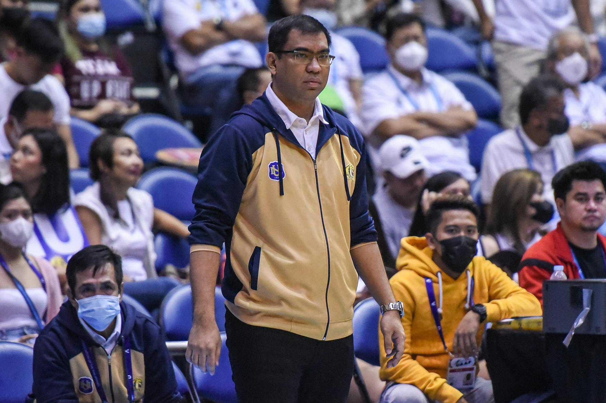 WATCH: Coach Jeff Napa turns emotional as NU ends UAAP S85 campaign