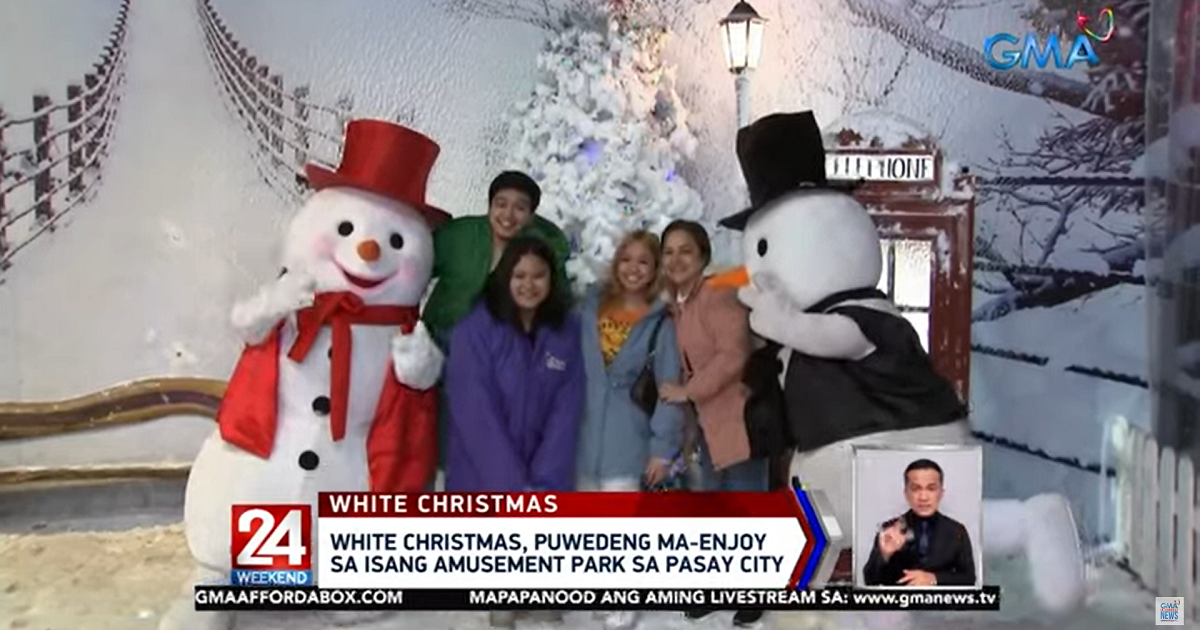 Want to experience a white Christmas? This snow village in Pasay City ...