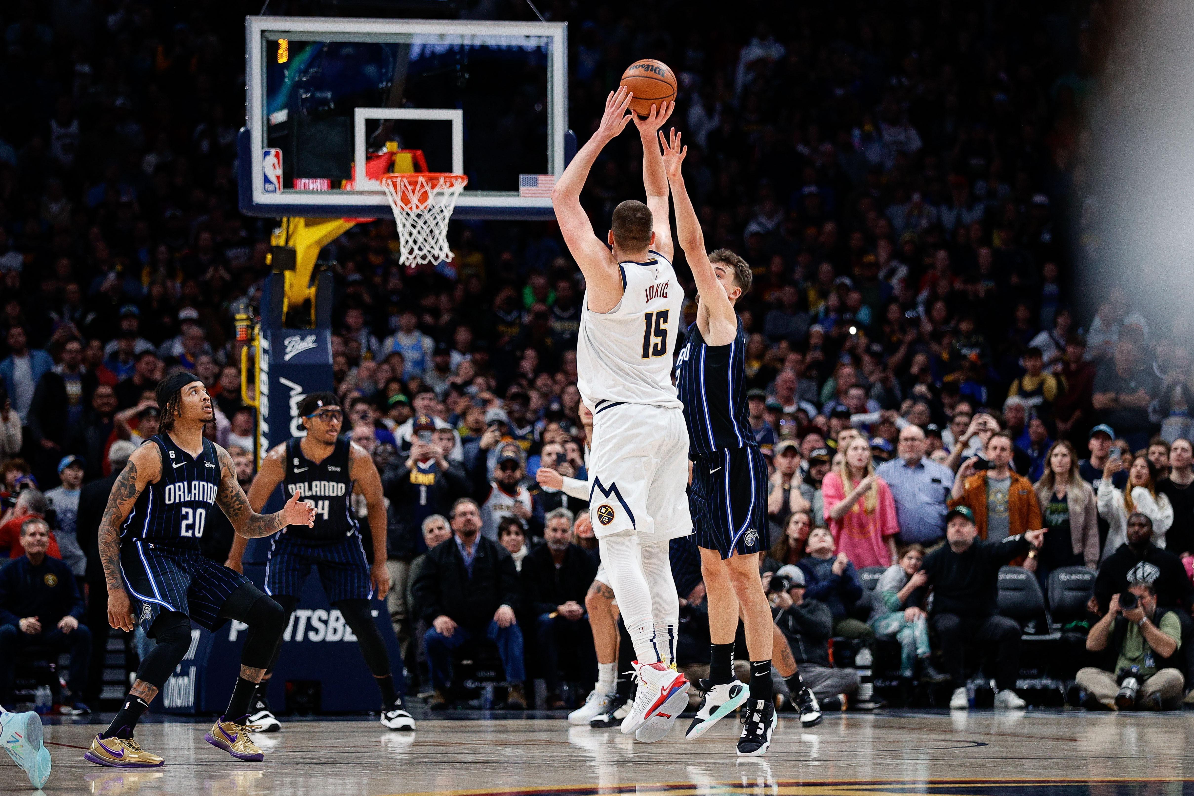 Nikola Jokic hits late 3-pointer as Nuggets edge Magic