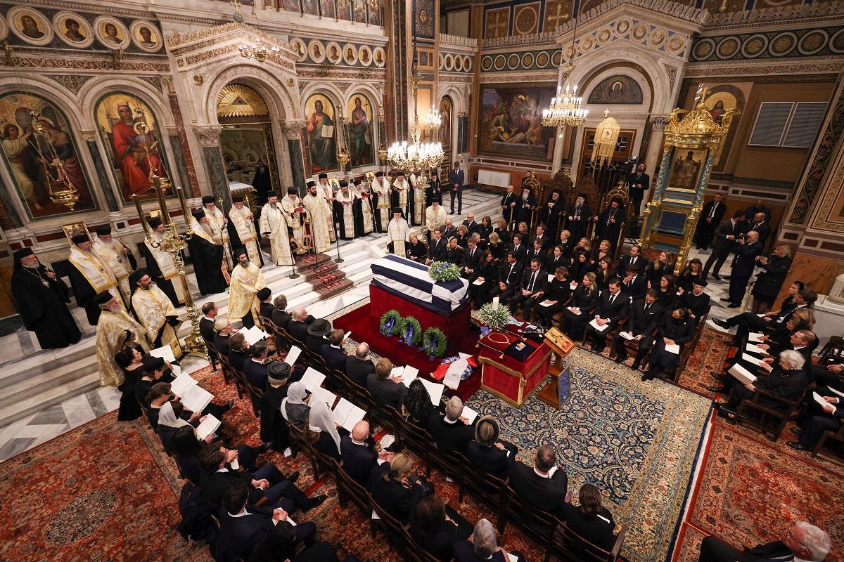 Royals, crowds gather for funeral of Constantine, Greece’s last king